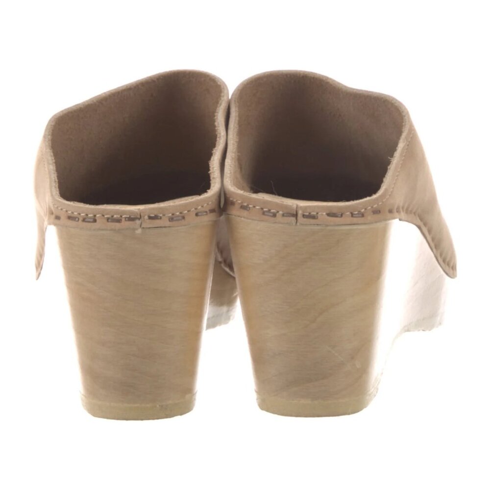 No.6 'New School Clog' on Wedge in Bone | Suede Clog Mules | EU 41 - Picture 4 of 5